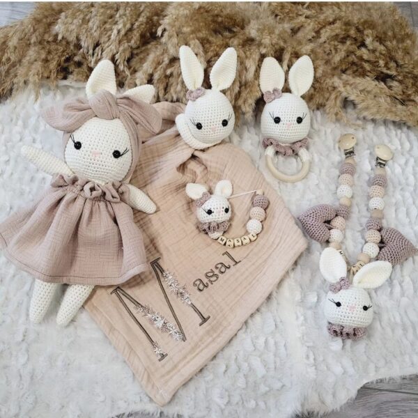 Handgemachtes Hasen-Set – EliBabyDesign